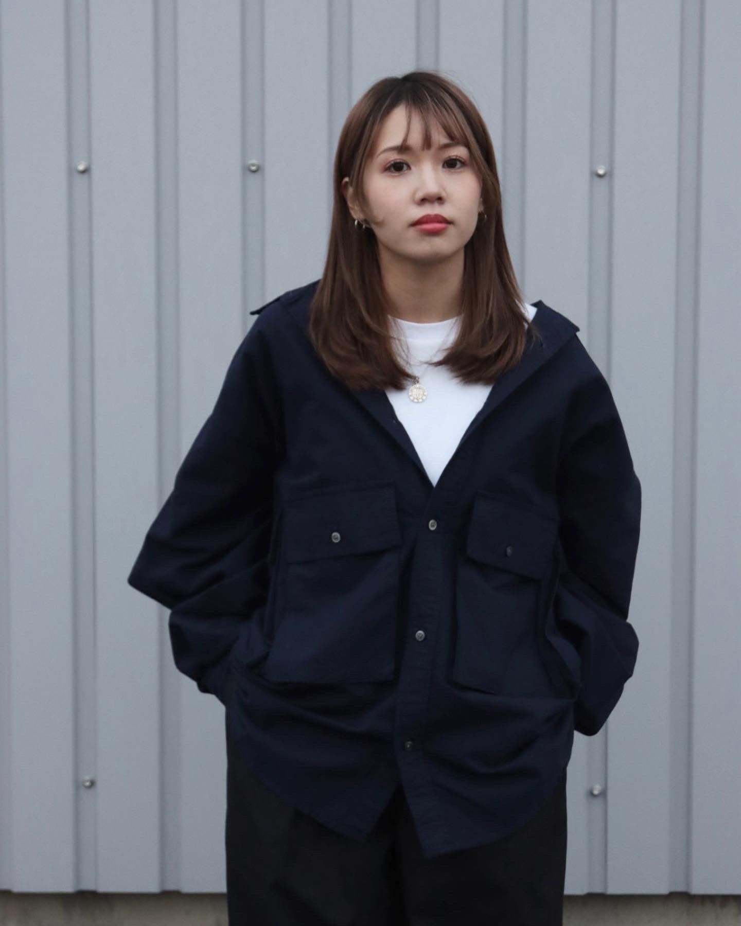FreshService OXFORD FLAP POCKET L/S SHIRT style.2023.1.9