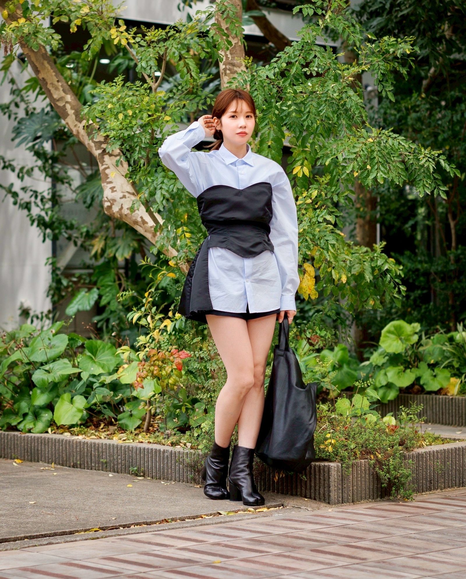 グラフペーパー 24SS Linen SOLOTEX Knit Cardigan(BLACK) style グラフペーパー 24SS Linen SOLOTEX Knit Cardigan(BLACK) style