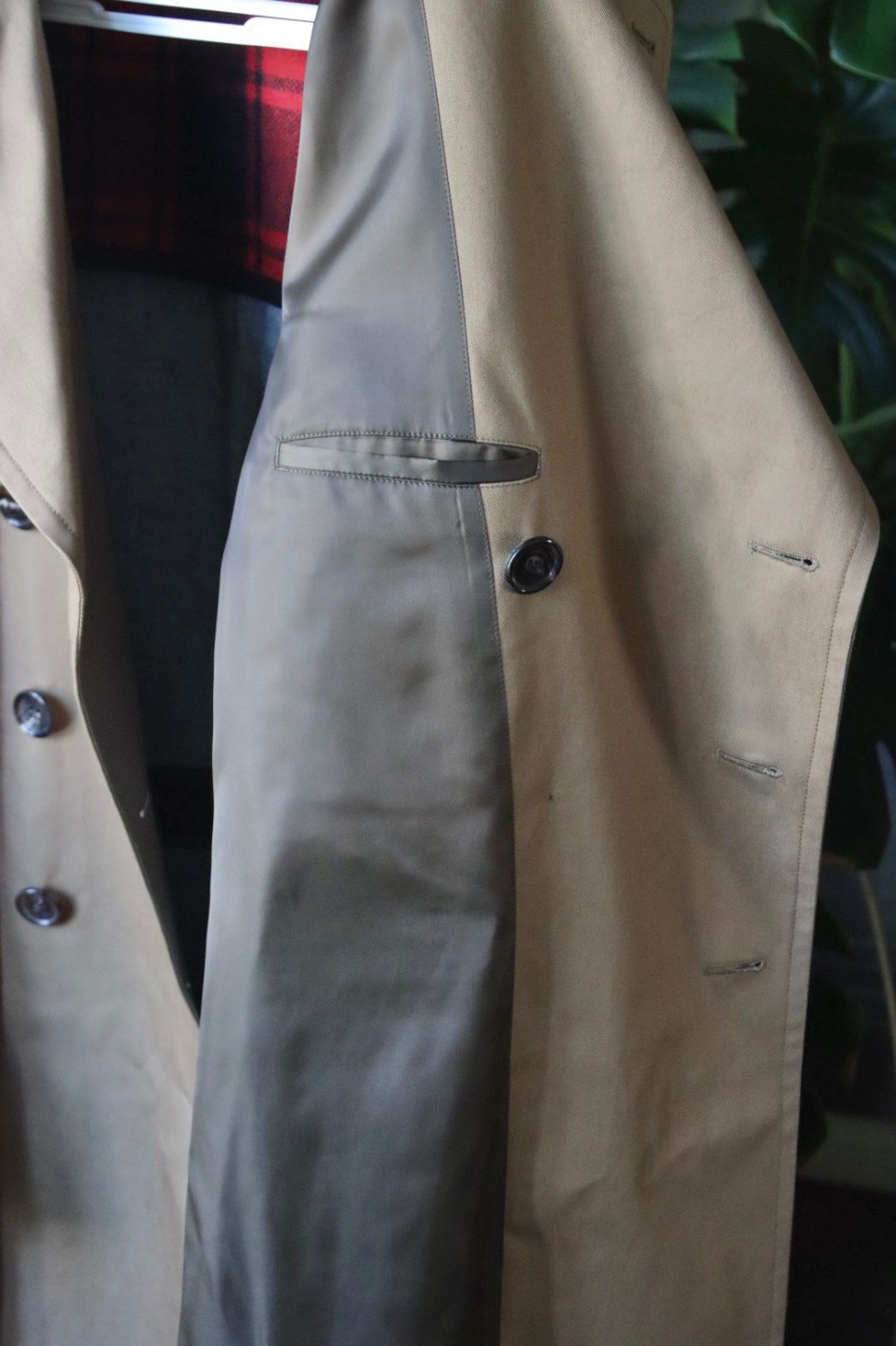 ジュンヤワタナベマン 22FW Levi'sコラボトレンチコート(WJ-C902-100) BEIGE/INDIGO