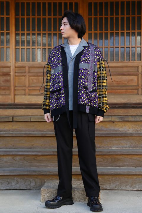 KIDILL×rurumu Drawcord Knit Cardigan(KL494) style.2021.2.21.