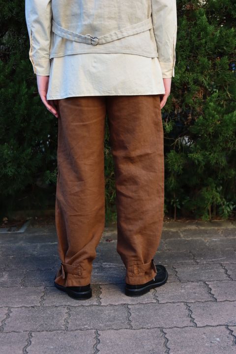 Ets.MATERIAUX M38 Motor cycle coat"BROWN"style.
