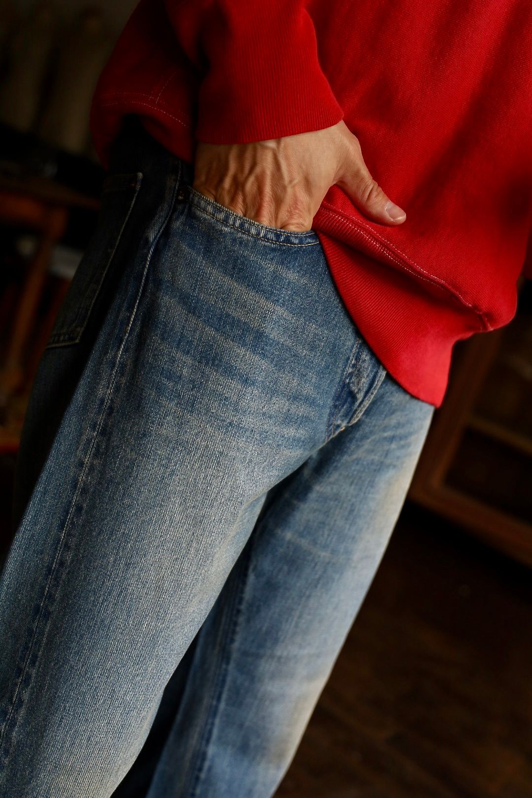 アプレッセ 2025 STYLE2 No.2 Washed Denim Pants(AP-4008)INDIGO