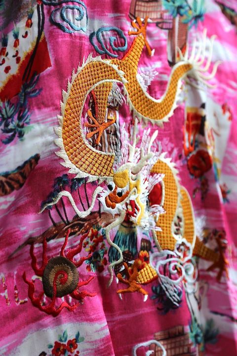 doublet ALOHA KUNG FU SHIRT"PINK"style.2020.8.8.