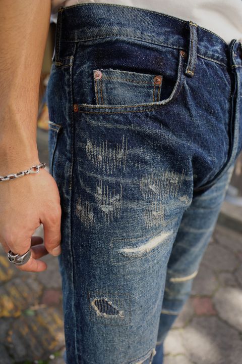 アイジュンヤワタナベマン 24AW New Manual Wネームデニムパンツ(XL)