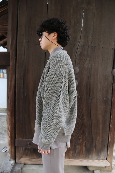 YOKE 5G CONNECTING RIB CARDIGAN(YK21SS0223S) style. 2021.03.07.