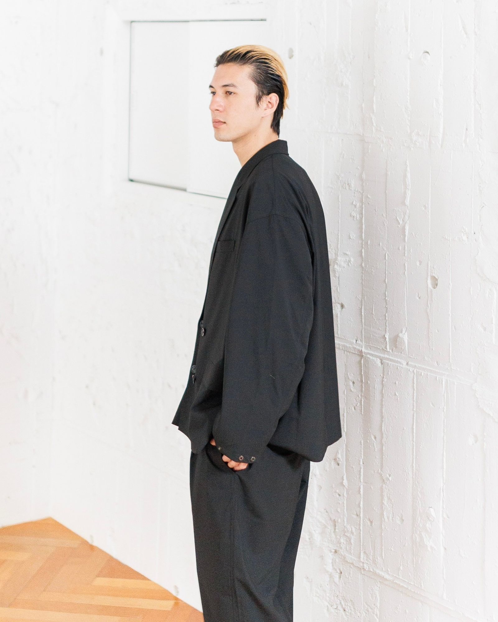 フレッシュサービス WOOLY CLOTH DOUBLE JACKET(FSC251-20106)BLACK