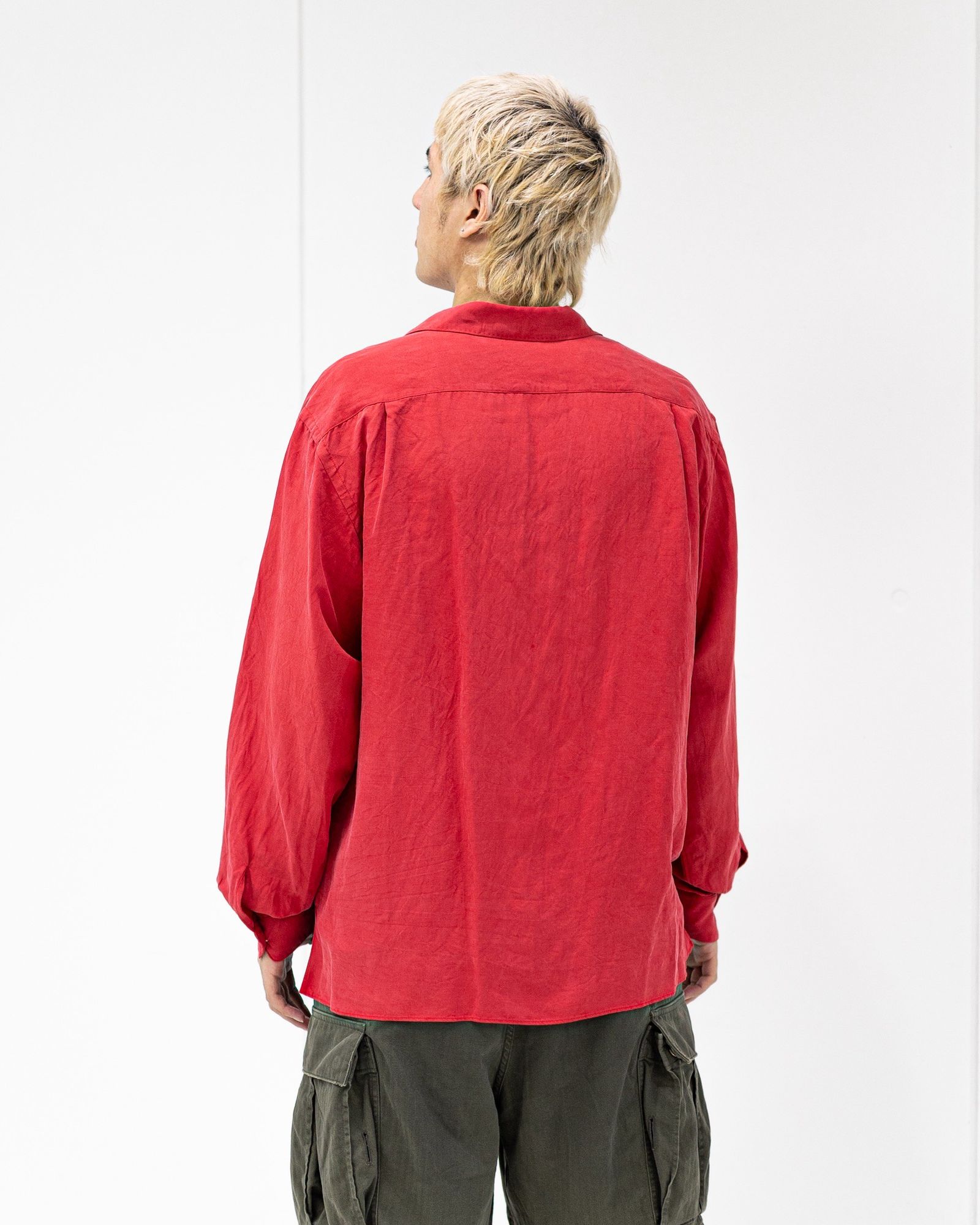 A.PRESSE Vintage Silk Linen Open Collar Shirts   4月11日(土)新作発売！