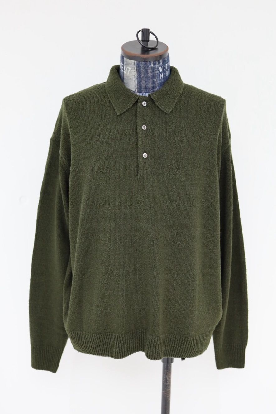 アプレッセ 2026 STYLE1 Washed Silk Nep Polo Shirt(26SAP-03-09)OLIVE☆1月10日(土)発売！