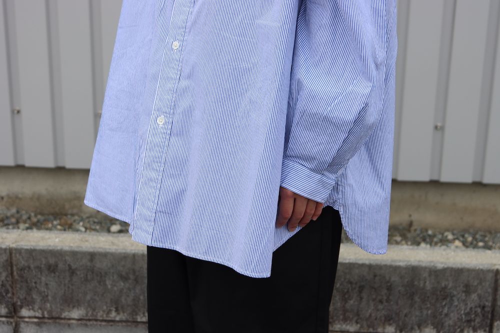 FreshService CORPORATE STRIPE REGULAR COLLAR SHIRT(FSW-22-SH_15) style. 2021.11.21.