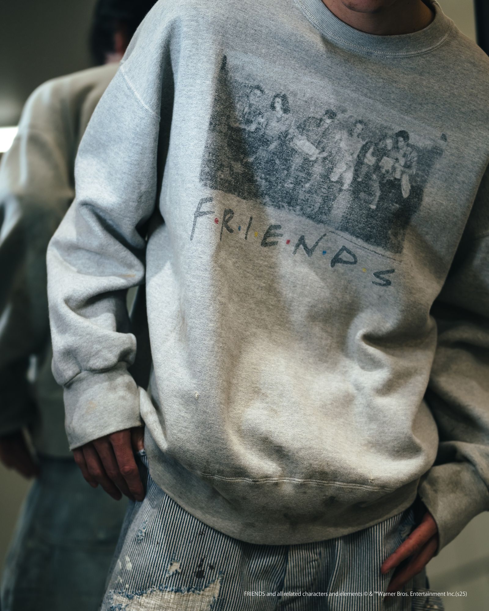 セントマイケル25SS FRIENDSコラボ FRD_CREW N SWEAT(SM-HR8-0000-C58)GRAY