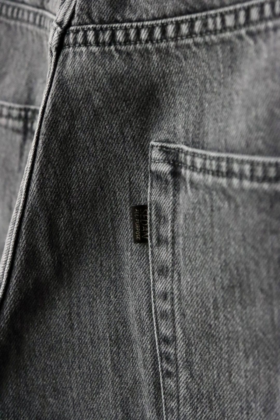 セダンオールパーパス SS24 Oval Logo Denim Pant(SD24S-PT01)Pale Black