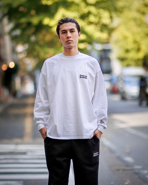 フレッシュサービス VIBTEX for FreshService L/S CREW NECK TEE (WHITE)
