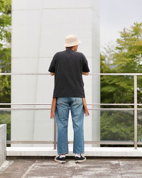 A.PRESSE No.2 Washed Denim Pantsスタイル