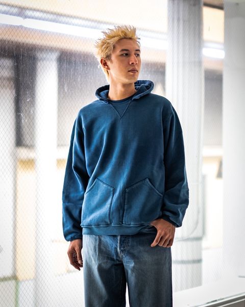 アプレッセ 2025 STYLE2 Vintage Attached Hood Sweat Parka(25AAP-05-10)BLUE☆8月30日(土)発売！