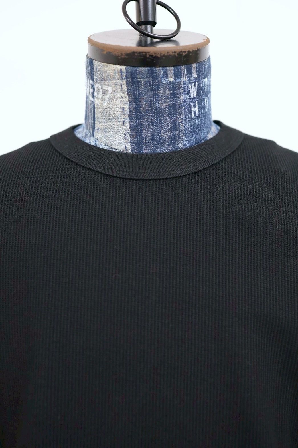 ブラームス 26SS Rough&Smooth Thermal Baseball Tee(bROOTS24F31S26)Black☆1月23日(金)新作発売！