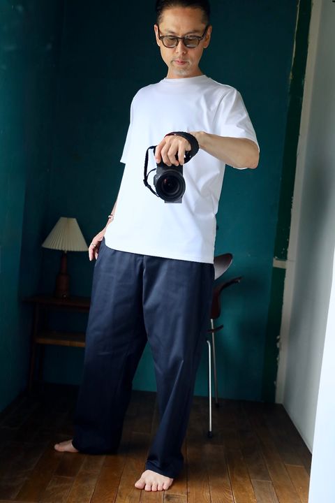 Graphpaper Solotex Twill Chef Pants(NAVY)スタイル