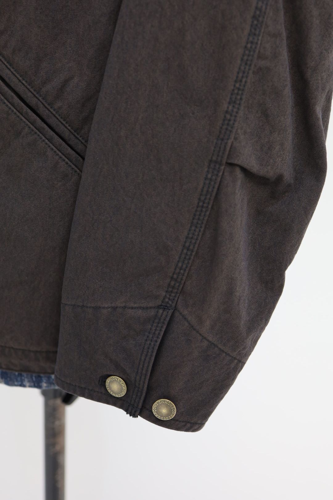 コムデギャルソンオム26SS ナイロンオックス製品染ジップアップフーディ(HQ-J003-051)BROWN☆2月6日(金)発売！