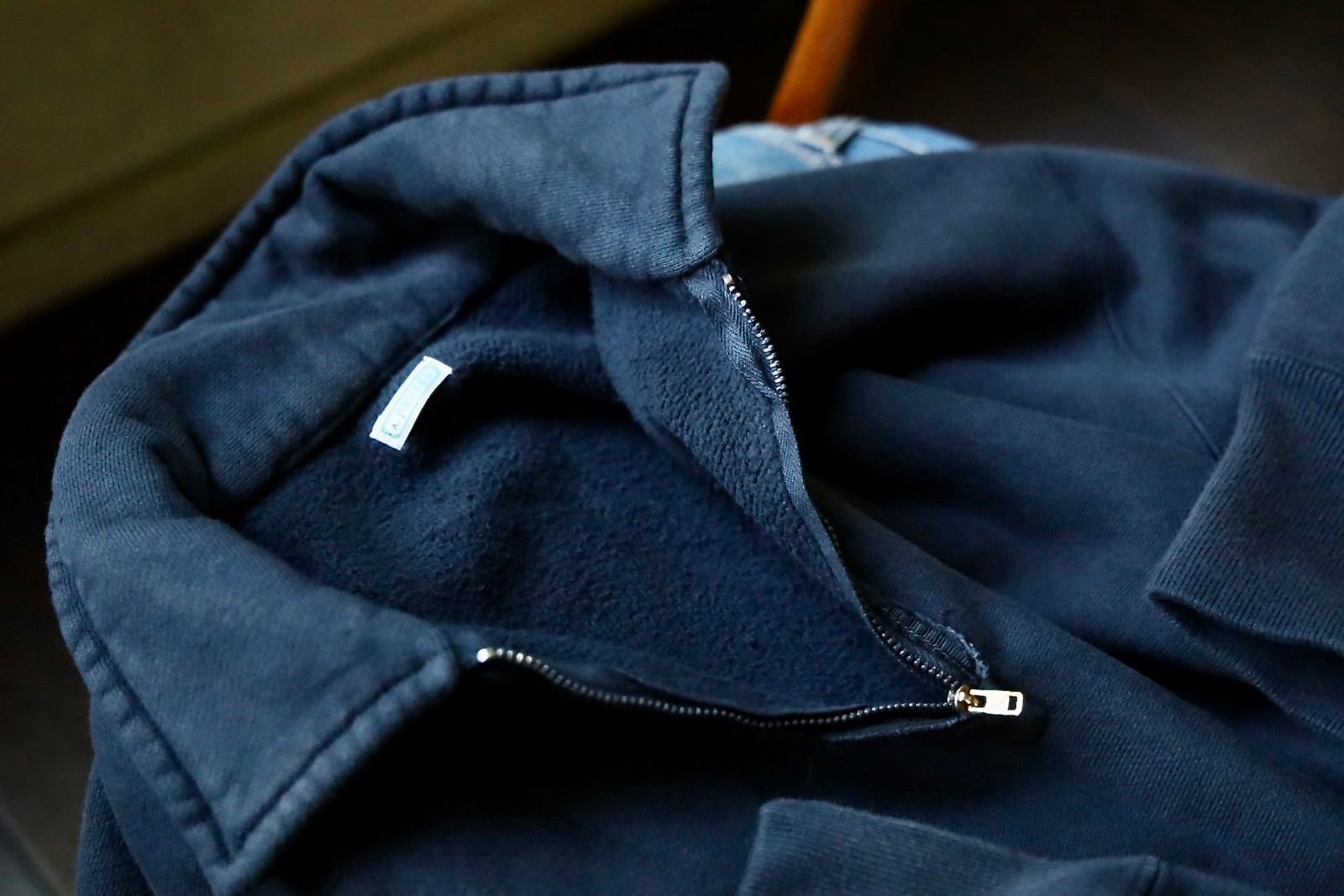 A.PRESSE - アプレッセ Vintage Half Zip Sweat Shirt (24AAP-05