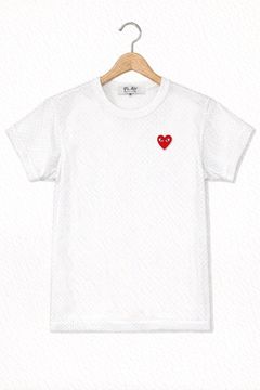 プレイコムデギャルソン REDエンブレムメッシュTシャツ(AX-T351-051-2)WHITE☆新作発売！