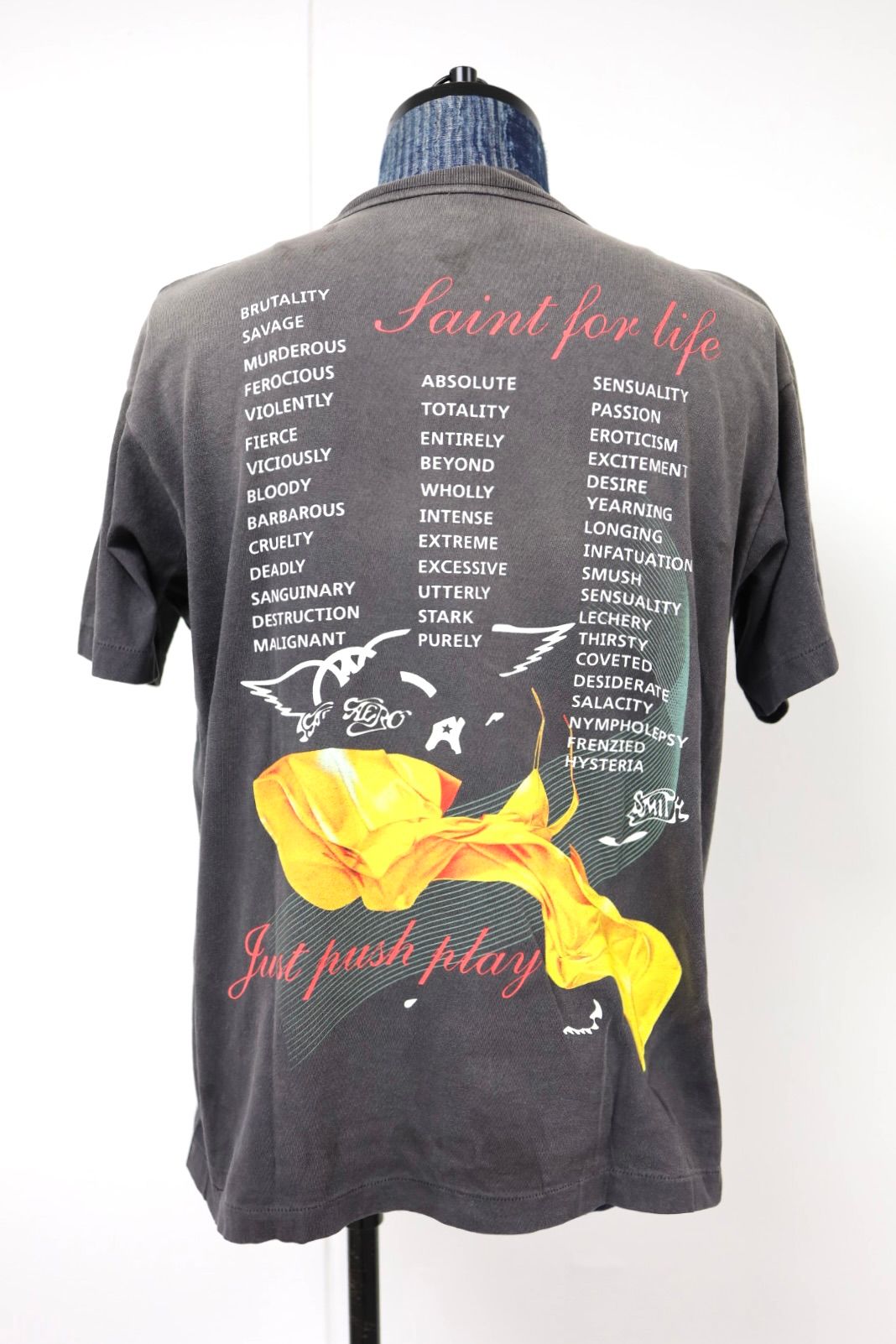 セントマイケル 26SS AEROSMITH AS_SS T-SHIRT(SM-MK8-0000-C25)BLACK☆4月29日(水)新作発売！