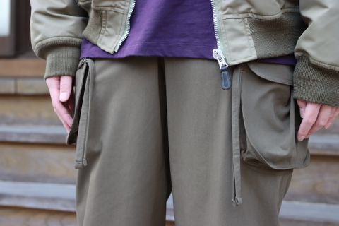 doublet VEGETABLE DYED MA-1(22SS13BL132) style.2022.1.19.