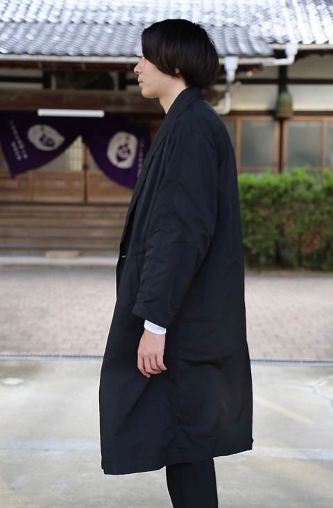 Graphpaper Garment Dyed Shop Coat"BLACK"style.9.22.