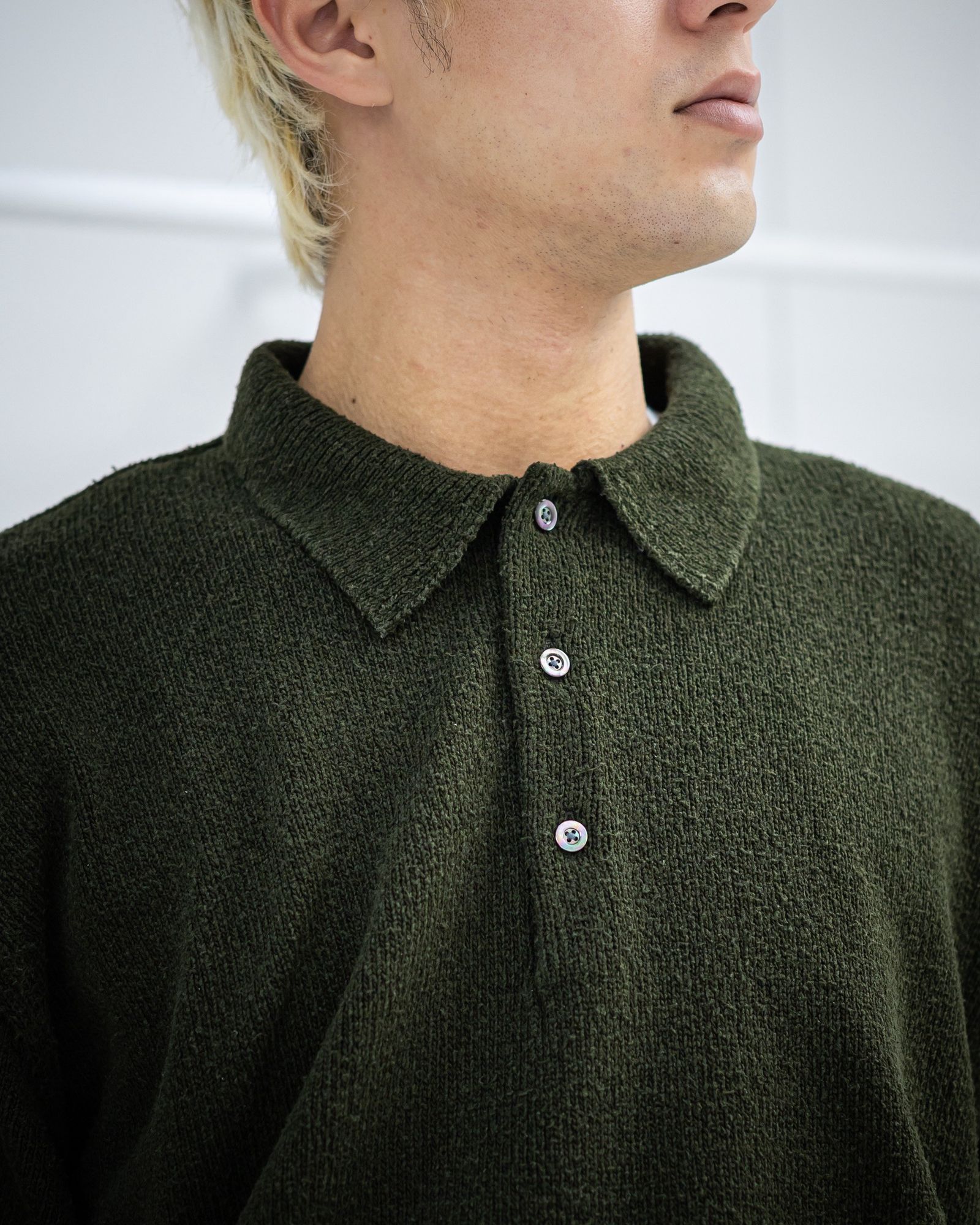 アプレッセ 2026 STYLE1 Washed Silk Nep Polo Shirt(26SAP-03-09)OLIVE☆1月10日(土)発売！