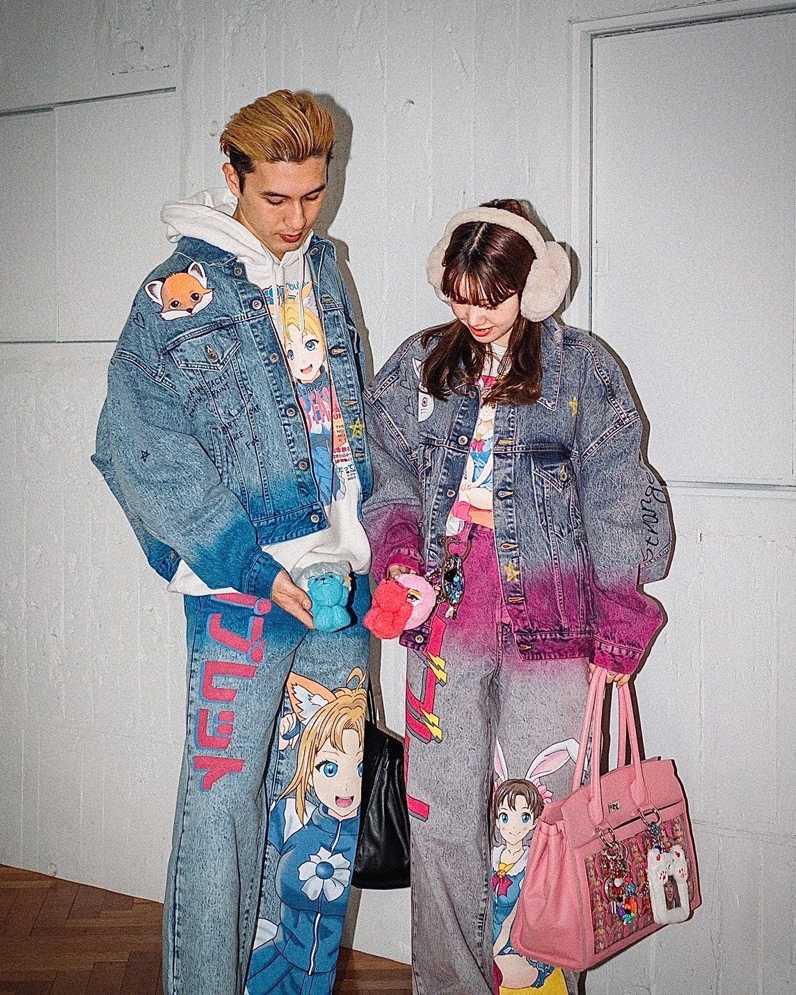 doublet - doublet 25SS ANIME HAND-PAINTING DENIM JACKET