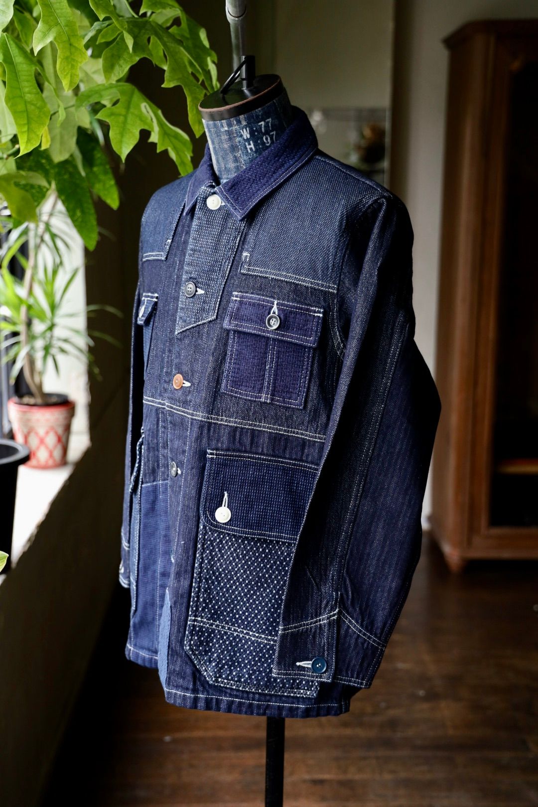 ファンダメンタル デニムシャツ COVERALL JACKET RINSE(FA25JK31R)INDIGO☆新作発売！