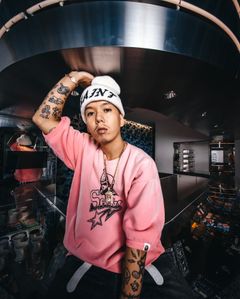 セントマイケル 26SS BAPE_SS CRW N SWT/SNT STAR(SM-MK8-0000-C51)PINK☆2月7日(土)10:00発売！