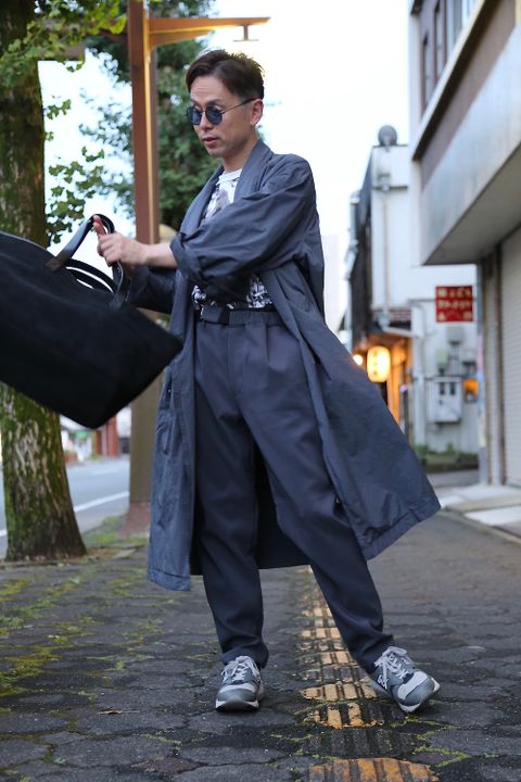 Graphpaper Garment Dyed Shop Coat & Triple Cloth Slim Chef pants Mix style.2020.8.22.