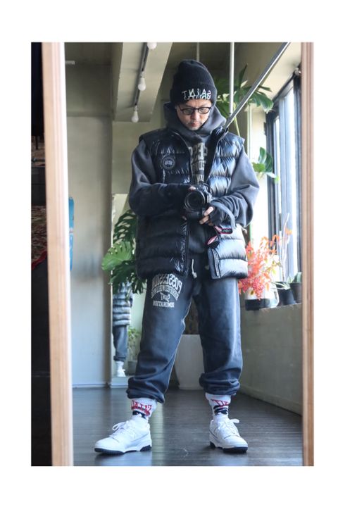 CANADA GOOSE CROFTON VEST BLACK LABELスタイル