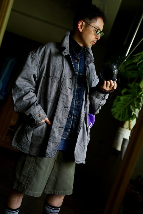 ©SAINT M×××××× ベルベルジンコラボ STRIPE BB_DENIM JKTスタイル(SIZE:L)