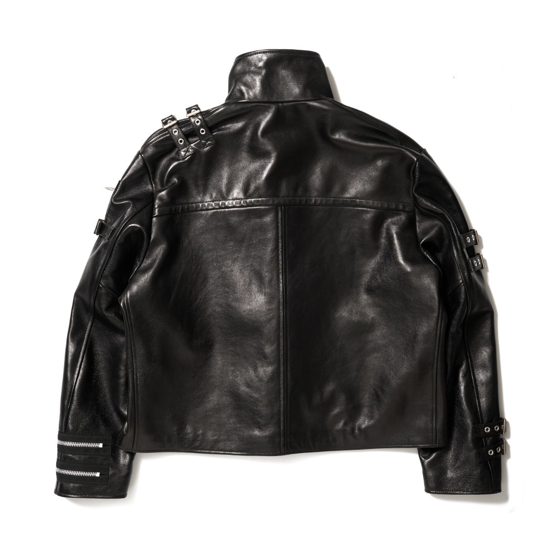 doublet 25AW BUCKLE OVERLOAD LEATHER JACKET(25AW06BL222)BLACK