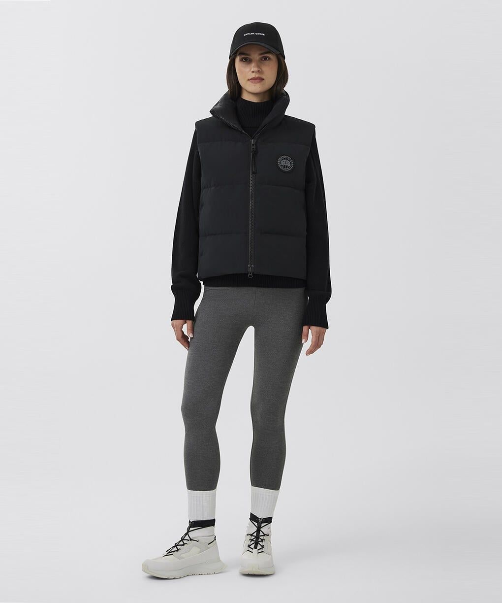 カナダグース レディース Grandview Cropped Vest Black Label(2267WB)Black☆新作発売！