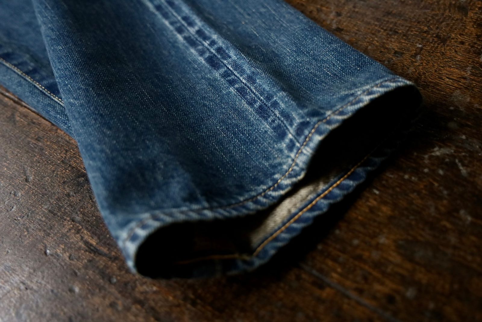 アプレッセ Washed Denim Wide Pants(AP-4002)INDIGO