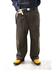 コムデギャルソンオム26SS ナイロンオックス製品染ワークパンツ(HQ-P003-051)BROWN☆2月6日(金)発売！
