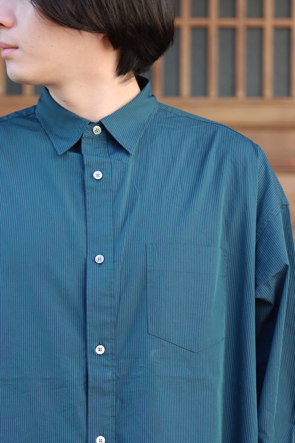 FreshService CORPORATE STRIPE REGULAR COLLAR SHIRT(FSW-22-SH_15) style.2021.11.20