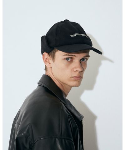 セダンオールパーパスFW23 Arch Logo Ear Flap Fleece Cap(SD23F-CP05)Black x Black☆10月28日(土)発売！