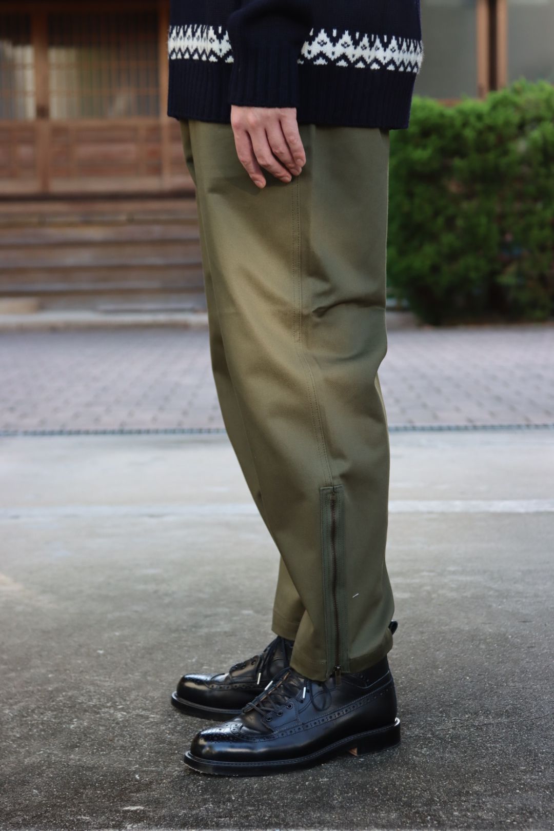JUNYA WATANABE COMME des GARCONS MAN ウールジャガードニット"NAVY"style