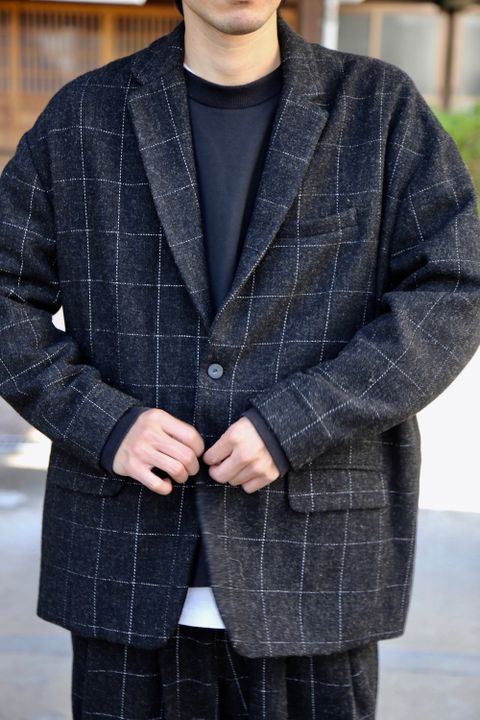 Dulcamaraリフレクターツイードセットアップ"charcoal Gray"Style.2020.10.27.
