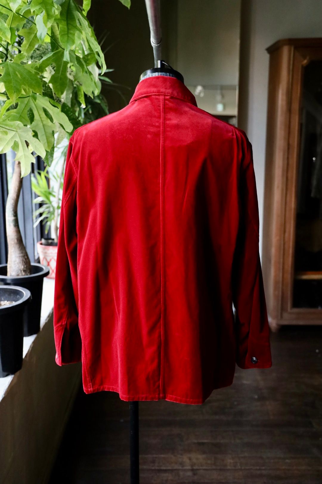 blurhms 25FW Velvet Work Jacket(BHS25F027Vel)red☆8月29日(金)新作発売！