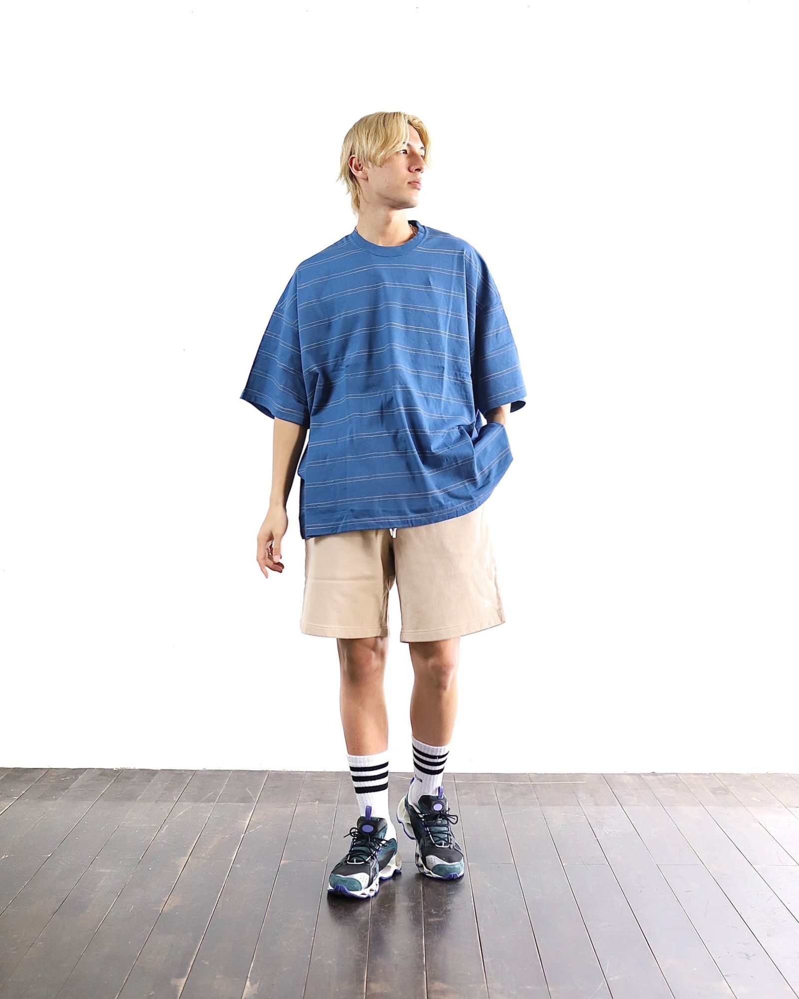 WIDE SIDE STRIPE TEE | mark
