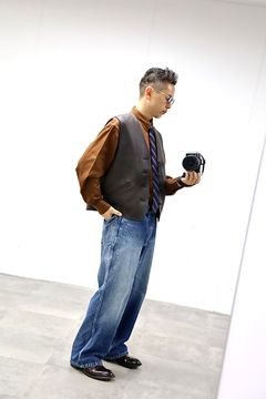 A.PRESSE 2026 STYLE1 Leather Vestスタイル