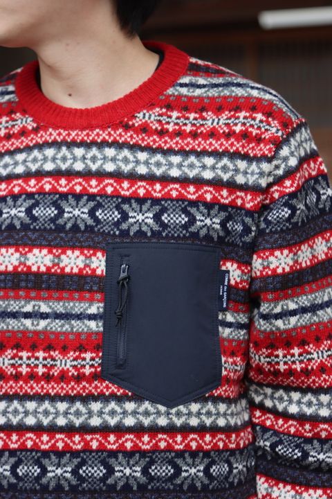COMME des GARCONS HOMME ノルディックフェアアイル柄ニット(HH-N001) style.2021.11.6.