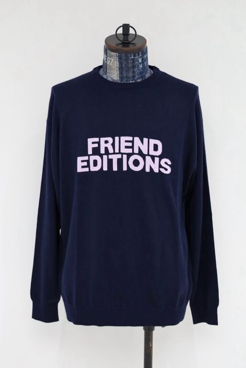 フレッシュサービス 26AW HIGH GAUGE INTARSIA KNIT "FE MONOGRAM"(FSC263-80126FE)NAVY☆8月29日(土)新作発売！