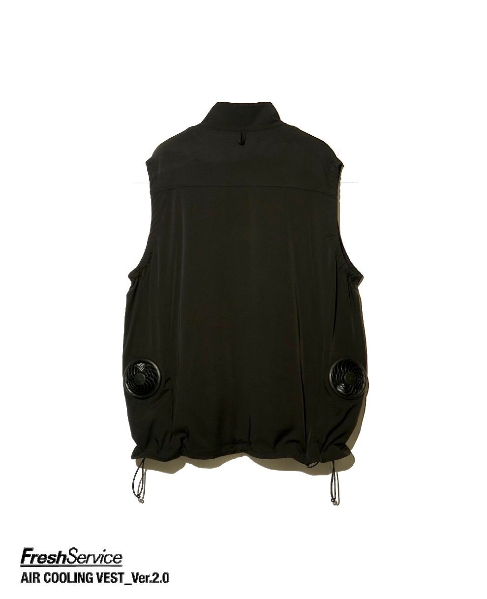 フレッシュサービス 26SS 空調服®︎ × FreshService "AIR COOLING VEST_Ver.2.0"(FSC261-30295)BLACK☆5月9日(土)発売！