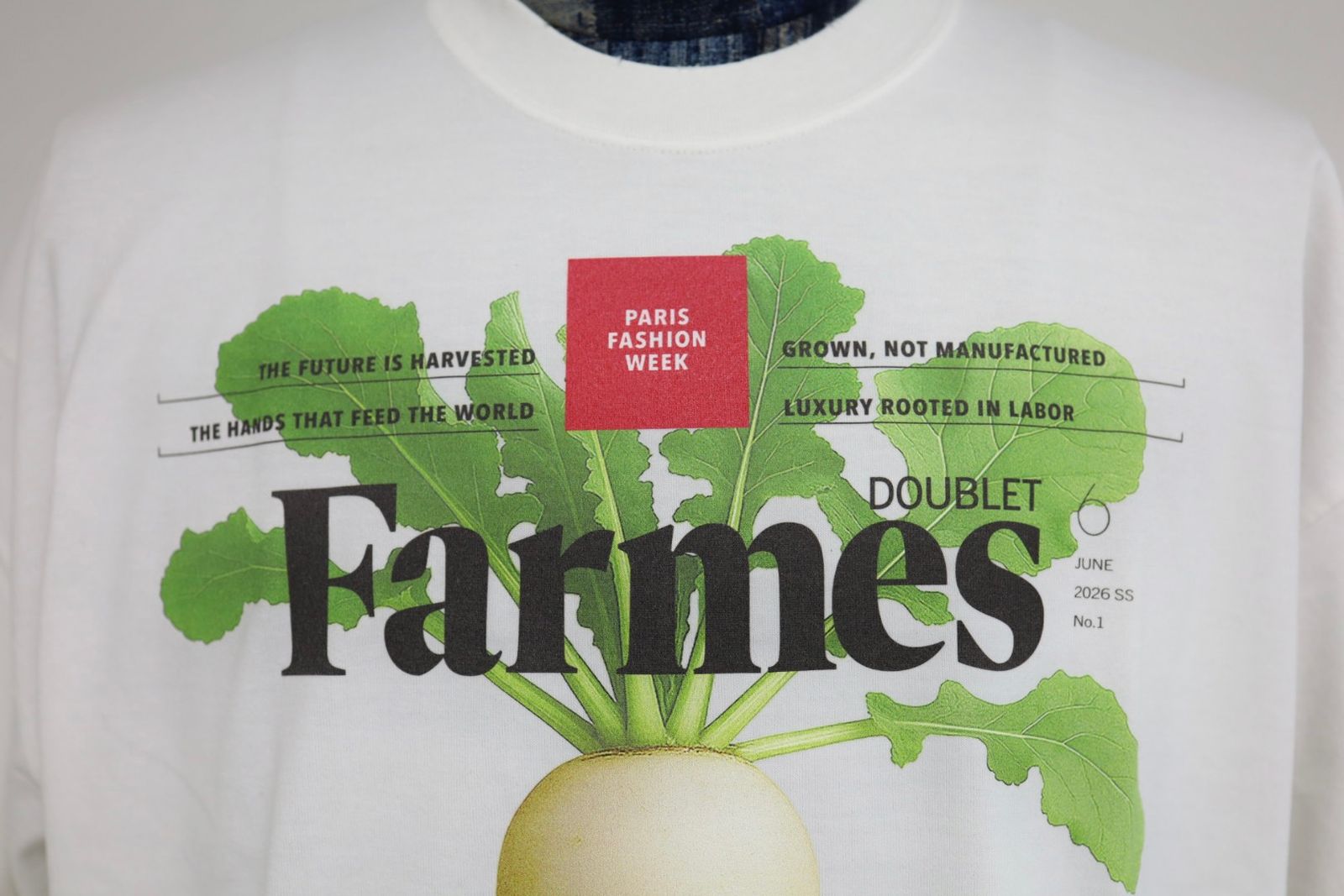 doublet ダブレット26SS FARMES MAGAZINE COVER T-SHIRT (26SS34CS430) WHITE ★1月17日(土)11:00発売！