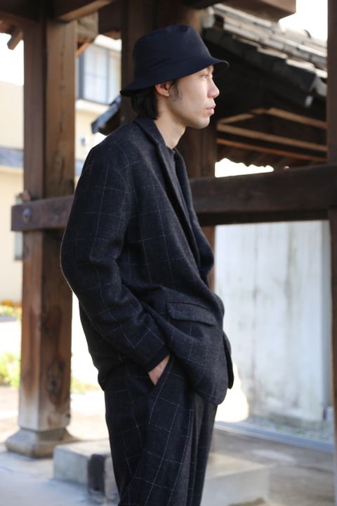 Dulcamaraリフレクターツイードセットアップ"charcoal Gray"Style.2020.10.27.