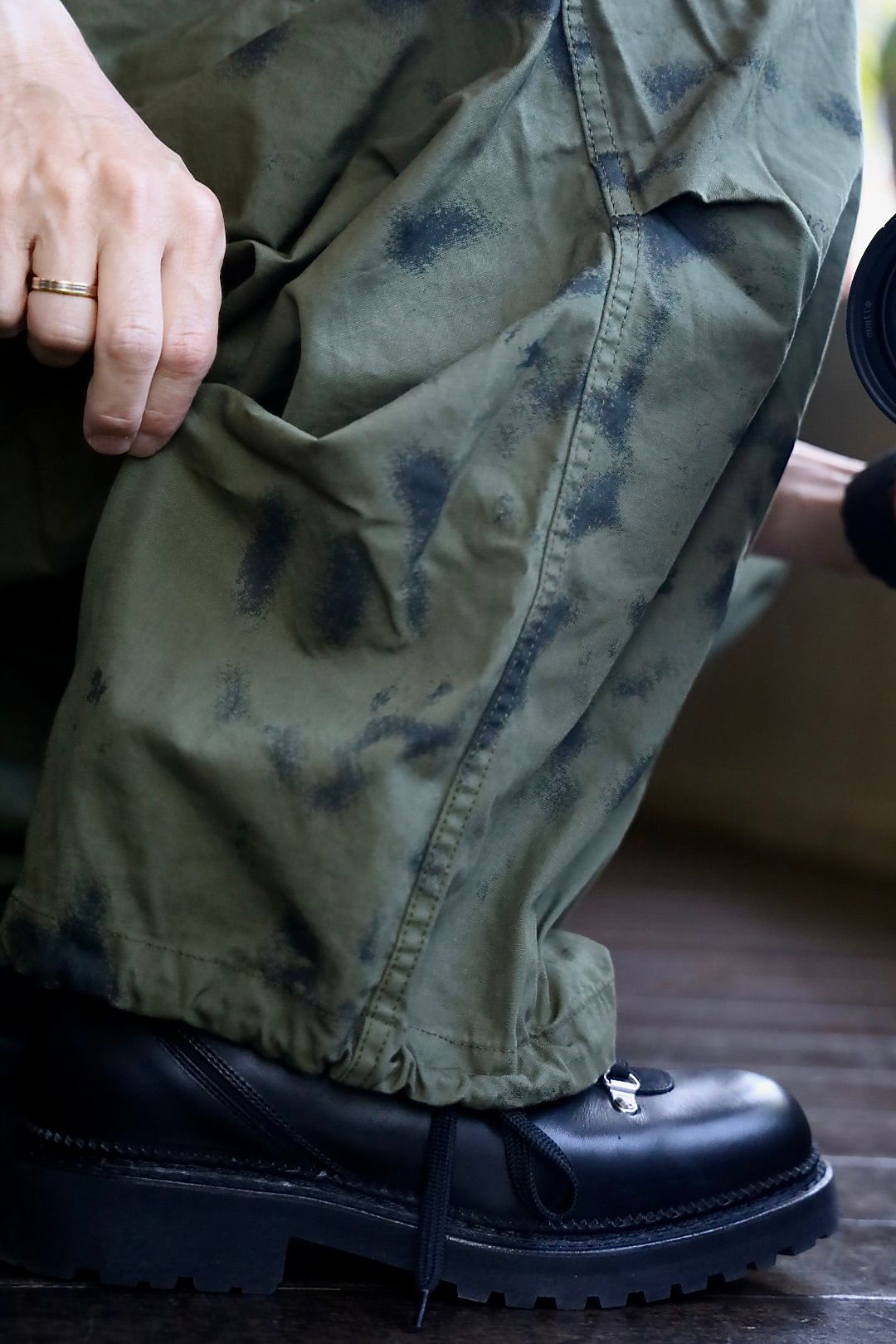 Gurank グランク Poplin camouflage cargo pants(2552)KHAKI/BLACK★新作発売！